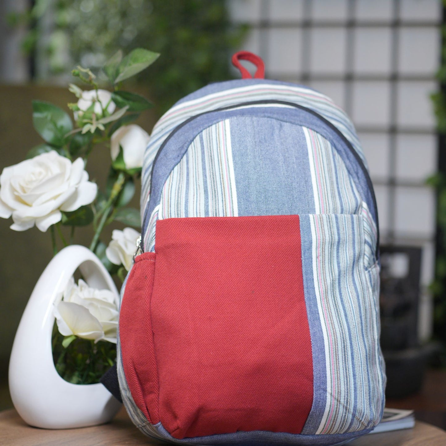 HANDLOOM COTTON SCHOOL BAG -UNISEX